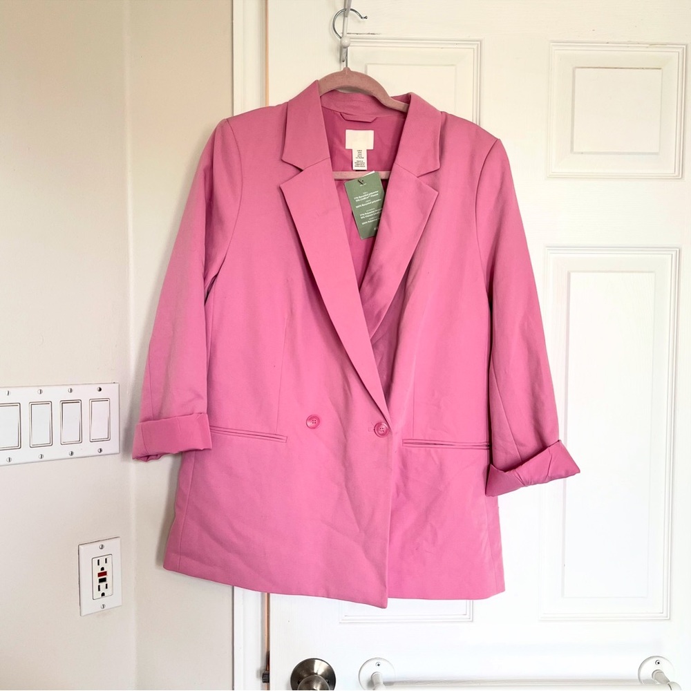 H&M Pink Oversized Blazer